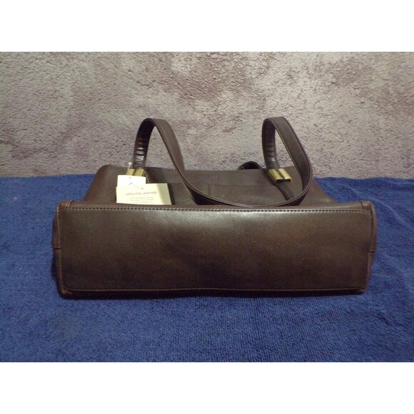 Liz Claiborne Brown Leather Hand Bag The Villager NWT - Picture 7 of 10